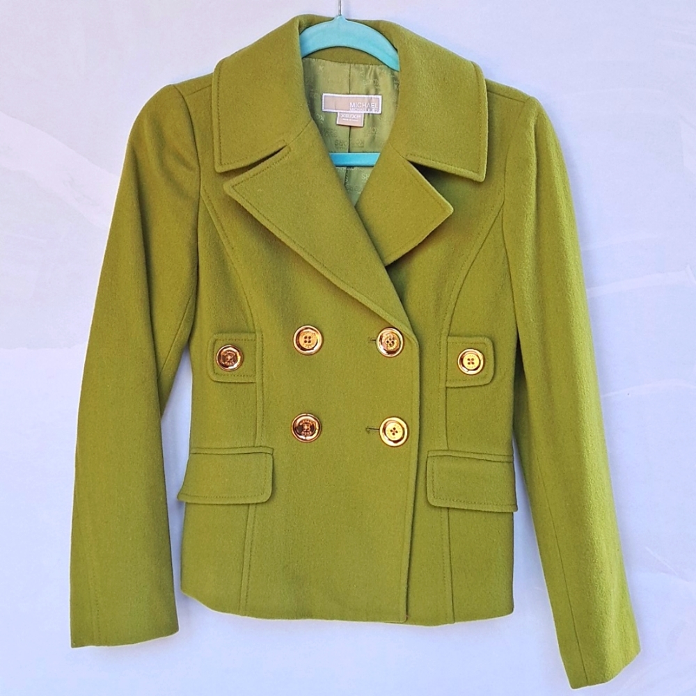 Michael Kors Chartreuse Pea Coat